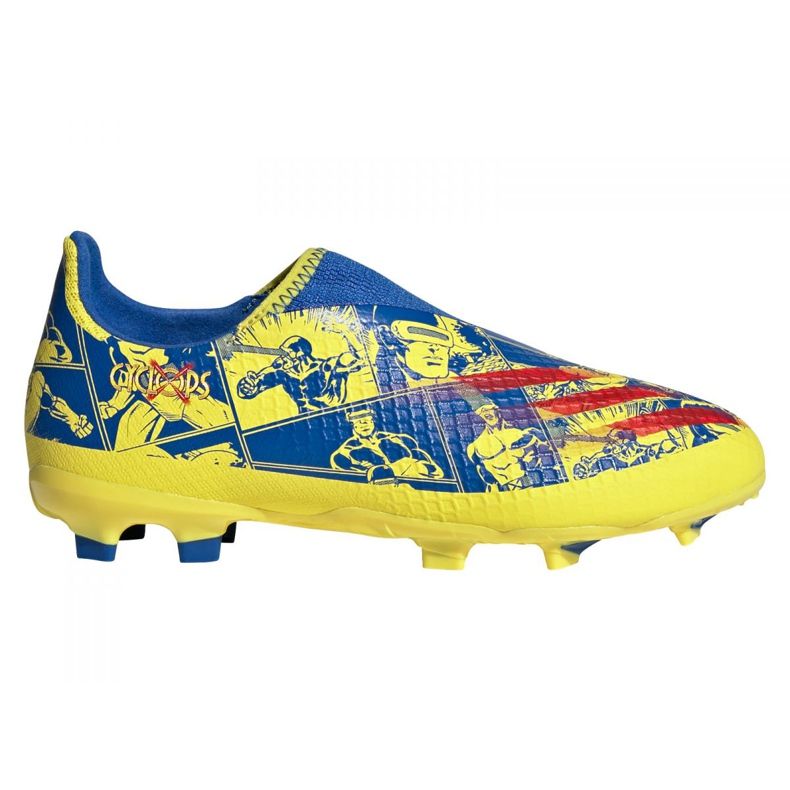 Chaussures de foot Adidas X Ghosted.3 Ll Fg Jr GZ7557 multicolore jaune