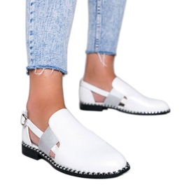 Chaussures blanches brillantes Madison Ave Chaussures blanches brillantes Madison Ave