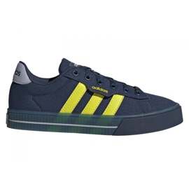 Chaussures Adidas Daily Jr FY7199 noir bleu marine