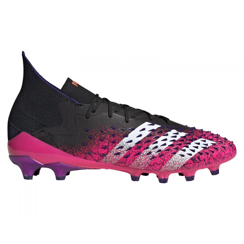 Chaussures de foot Adidas Predator Freak.1 Ag M FW7242 graphite, noir, violet le noir