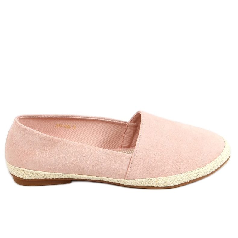 Rose 7870 Baskets espadrilles roses