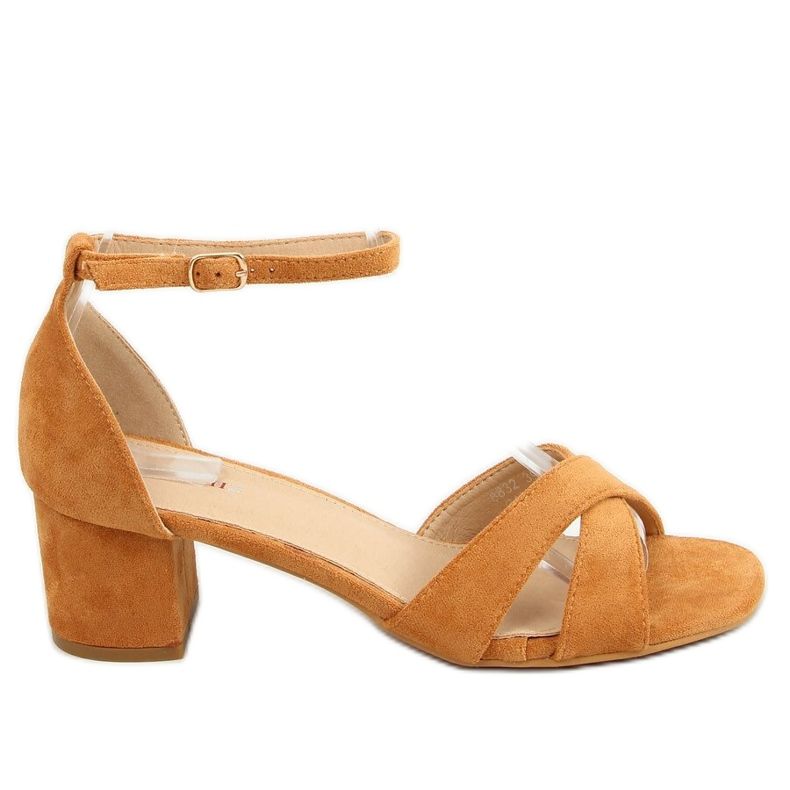 Sandales à talons camel 8832 Camel brun