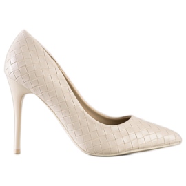 Goodin Escarpins à la mode sur une épingle beige