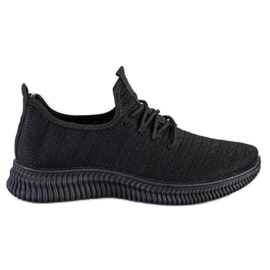 SHELOVET Chaussures de sport légères en textile noir