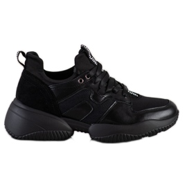 Weide Baskets noires le noir
