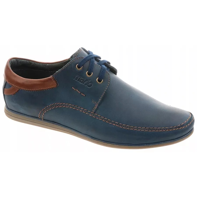 Mario Pala Chaussures cuir homme 594 bleu marine