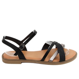 Sandales pour femmes noires WL060 Noir le noir