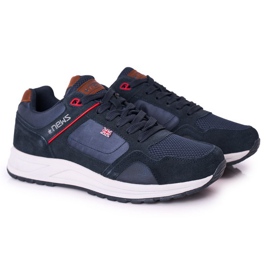 NEWS Chaussures de sport homme Baskets Marine Fabian bleu marine