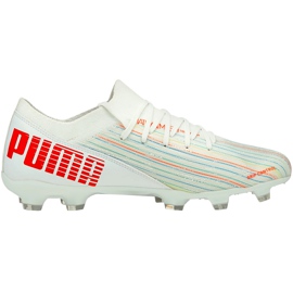 Chaussures de foot Puma Ultra 3.2 Fg Ag 106300 03 blanc