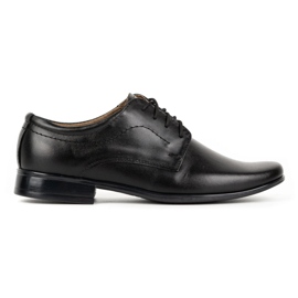Lukas Chaussures en cuir noir j1 noir