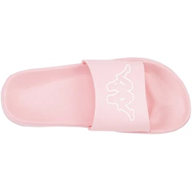Chaussons Kappa Krus blanc et rose 242794 2110 Chaussons Kappa Krus blanc et rose 242794 2110