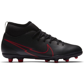 Chaussures de football Nike Mercurial Superfly 7 Club FG / MG Jr AT8150 060 noir noir