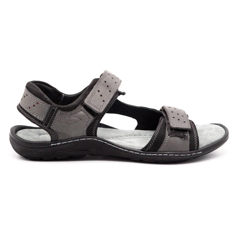 Olivier Sandales cuir homme 295K gris