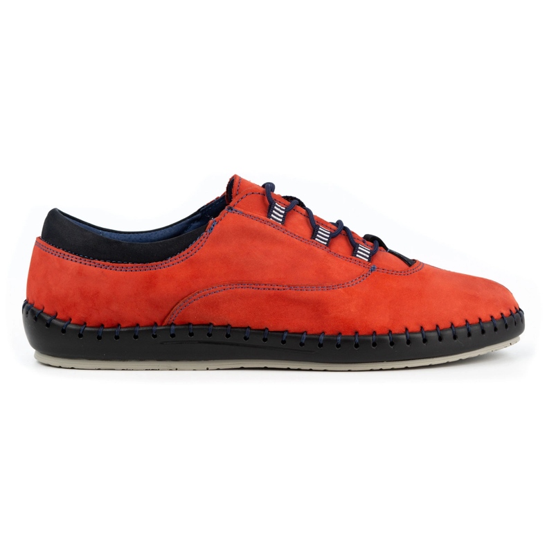 Olivier Chaussures décontractées pour hommes 312K nubuck rouge Olivier Chaussures décontractées pour hommes 312K nubuck rouge
