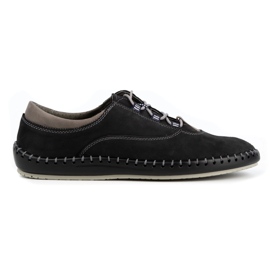 Olivier Chaussures décontractées pour hommes 312K nubuck noir