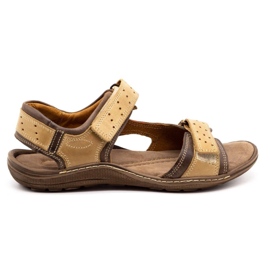 Olivier Sandales en cuir marron pour hommes 295K brun Olivier Sandales en cuir marron pour hommes 295K brun