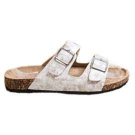 Evento Pantoufles Décontractées Avec Boucle beige