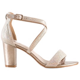 Filippo Sandales dorées brillantes