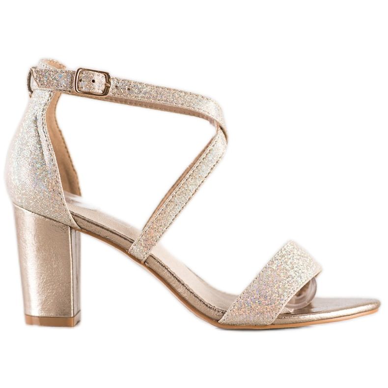 Filippo Sandales dorées brillantes d'or Filippo Sandales dorées brillantes d'or