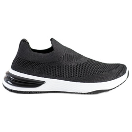 SHELOVET Baskets à enfiler noir
