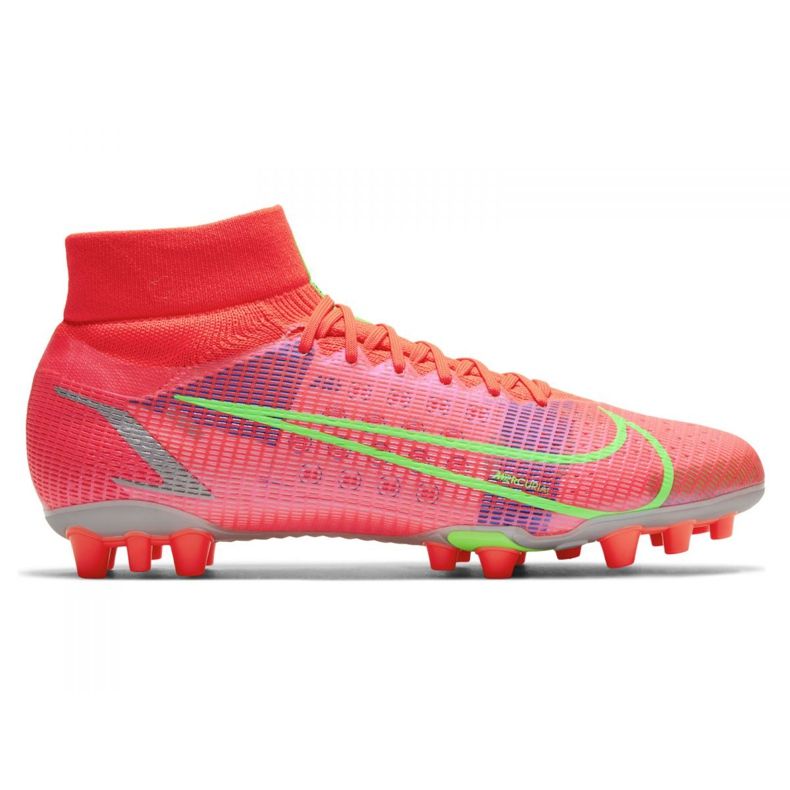 Chaussures de football Nike Superfly 8 Pro Ag M CV1130-600 corail rouge