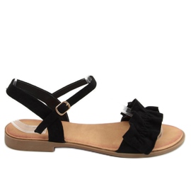 Sandales noires pour femmes WL1635 Noir le noir