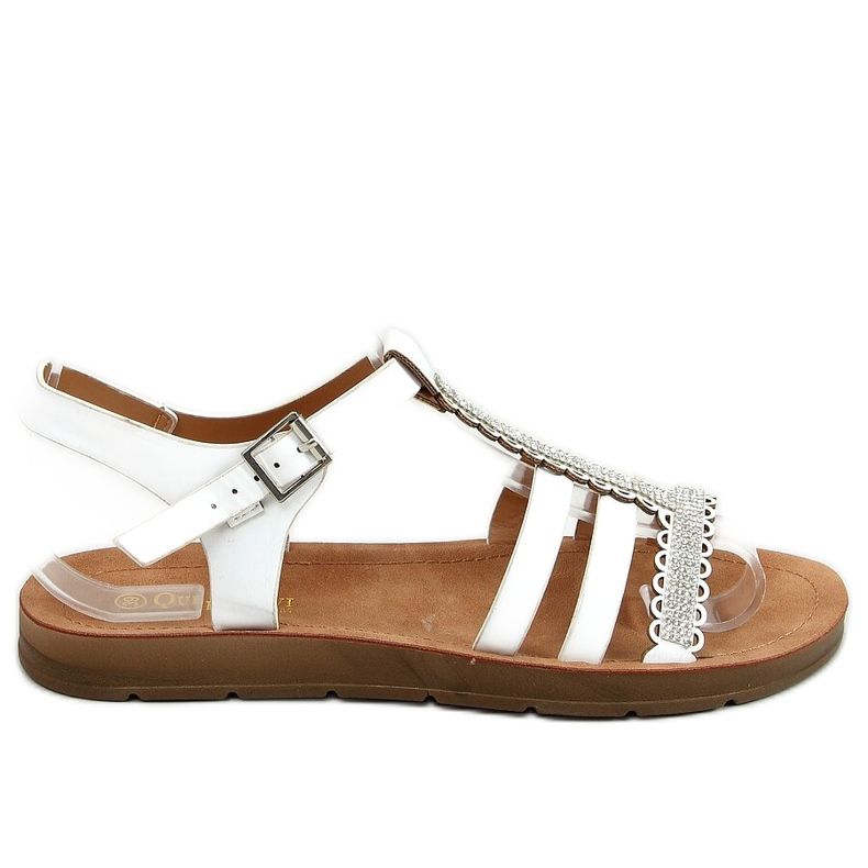 Sandales blanches pour femmes L-375 Blanc Sandales blanches pour femmes L-375 Blanc