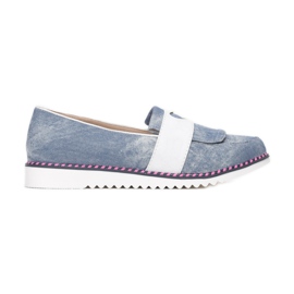 Vices Etaux 9015-12 L Bleu 36 41 blanc