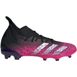 Chaussures de foot Adidas Predator Freak.3 Fg M FW7514 noir, noir, rose rose