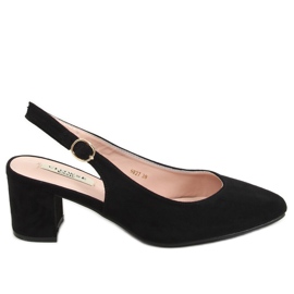 Noir Escarpins à talon ouvert noir 9R27 Noir