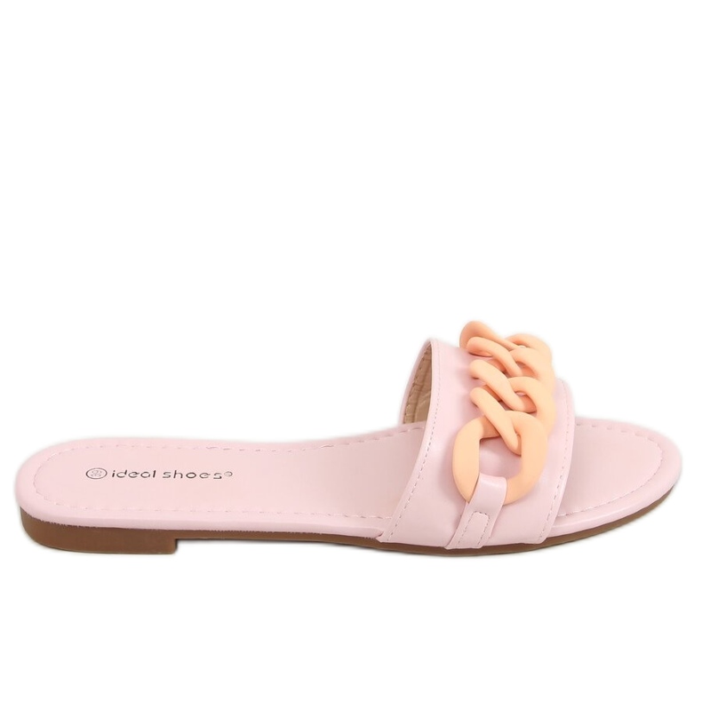 Chaussons avec une chaîne rose 7857 Rose Clair Chaussons avec une chaîne rose 7857 Rose Clair