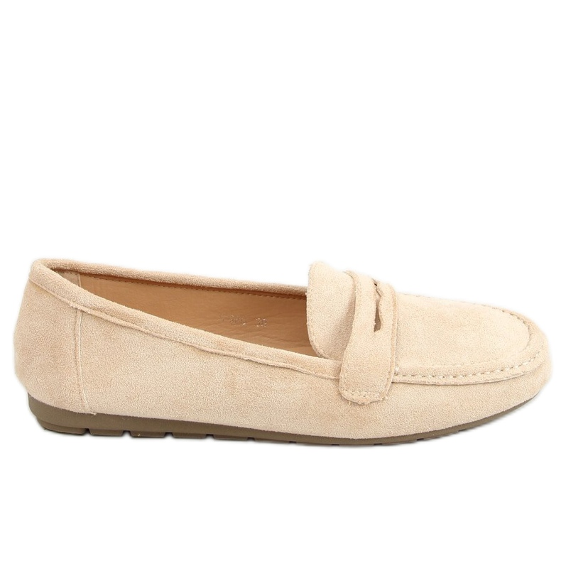 Mocassins femme beige S-980 Beige