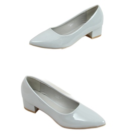 Gris Escarpins talons bas gris CC206P Gris