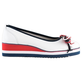 Filippo Escarpins en cuir confortables blanche
