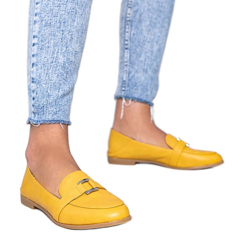 Mocassins moutarde à boucle Island Paradise jaune