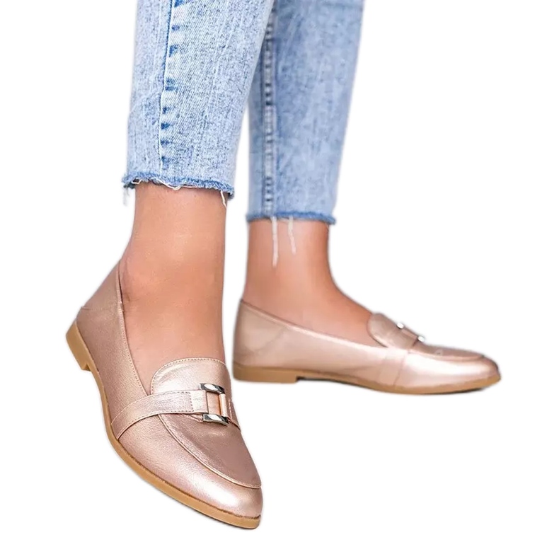 Mocassins dorés avec boucle Island Paradise d'or