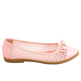 Ballerines ajourées roses 1378 Rose
