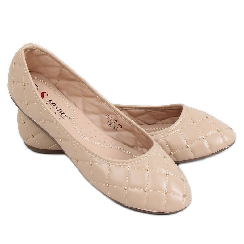 CD81P Ballerines beige kaki