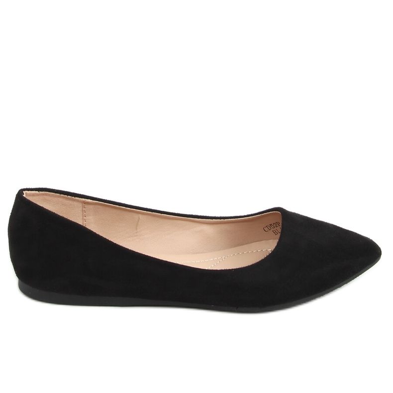 Ballerines à bouts en amande noir CD52P Noir le noir