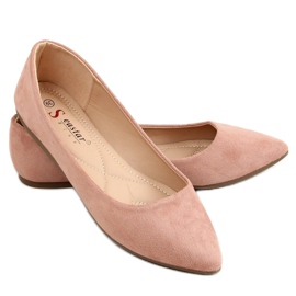 Ballerines bouts en amande rose CD52P Rose