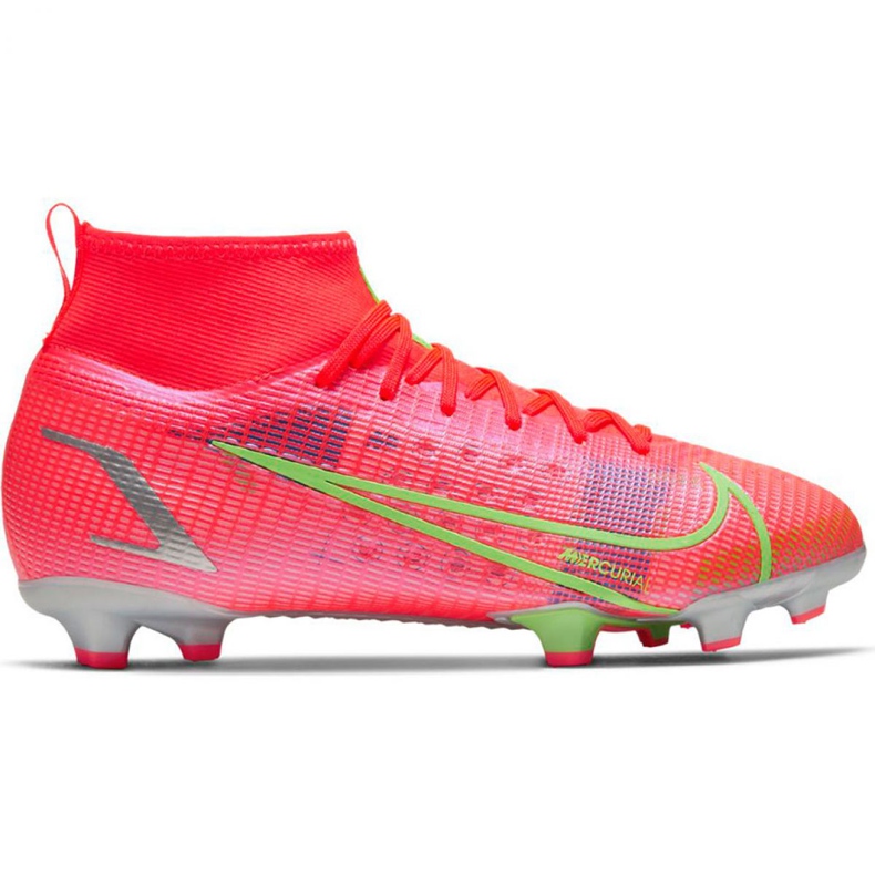 Nike Mercurial Superfly 8 Pro Fg Jr CV0804 600 chaussures de football orange orange