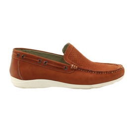 Chaussures homme mocassins Caprice 14650 marron brun orange