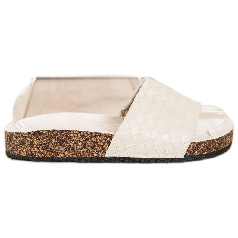 SHELOVET Pantoufles tressées à la mode brun SHELOVET Pantoufles tressées à la mode brun