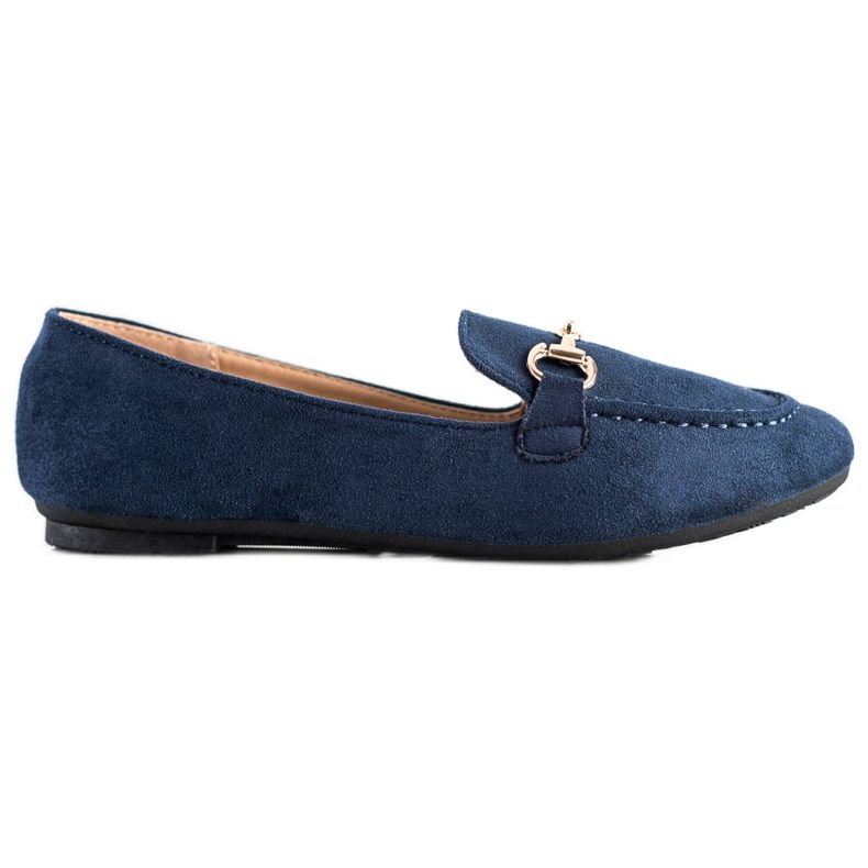 Mocassins à paillettes VINCEZA bleu marin bleu