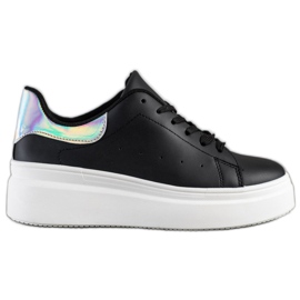 SHELOVET Baskets confortables le noir