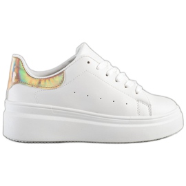 SHELOVET Baskets confortables blanc