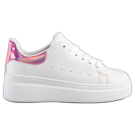 SHELOVET Baskets confortables blanche