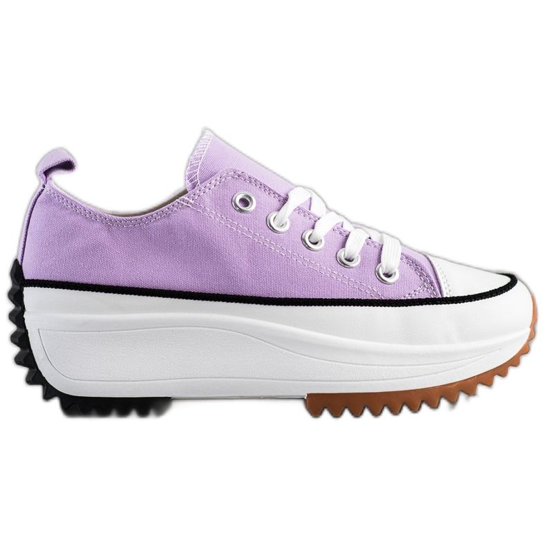 SHELOVET Baskets sur une plate-forme haute violet