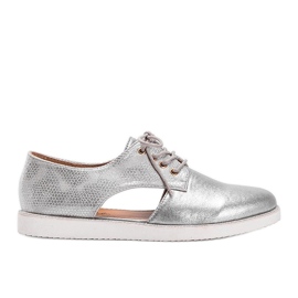 Chaussures Karley basses brillantes argentées Chaussures Karley basses brillantes argentées