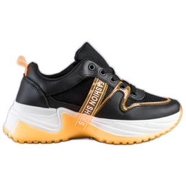 SHELOVET Baskets Avec Maille Chaussures De Mode le noir